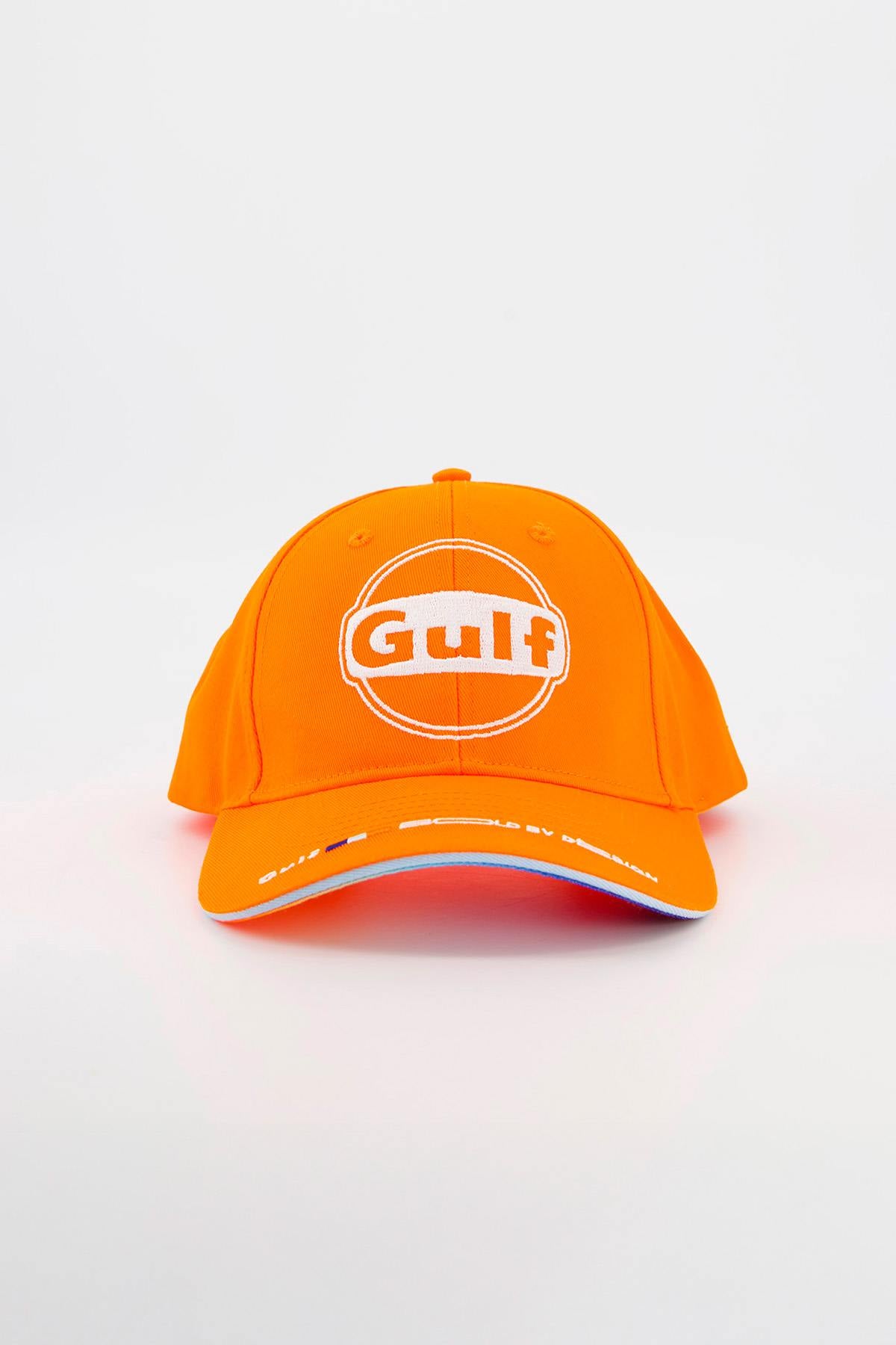 Orange cap with white Gulf logo - Image n°1