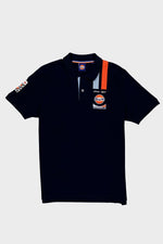 Navy blue Gulf racing polo shirt - Image n°5