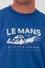 Le Mans Steve McQueen ocean blue T-shirt - Image n°2