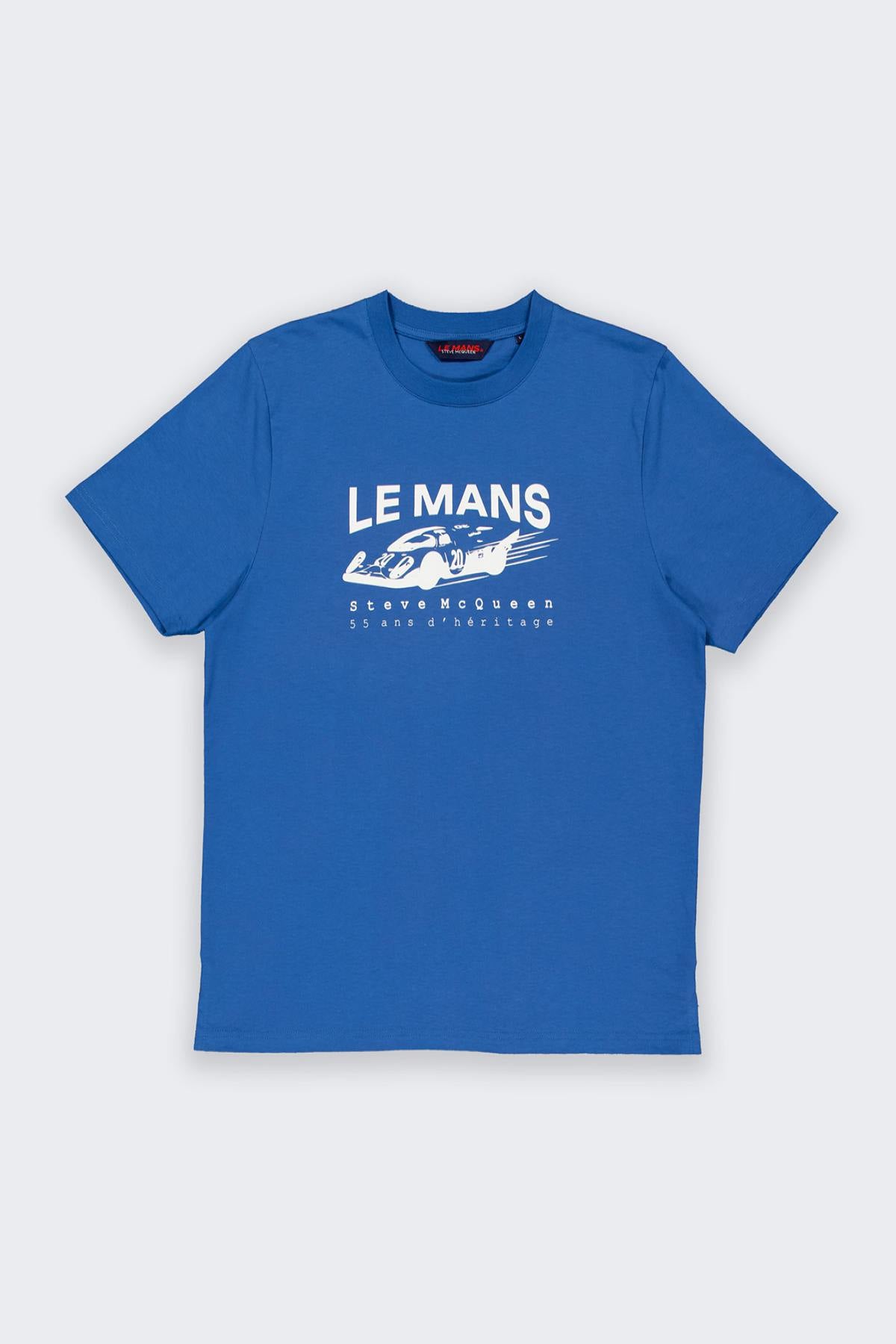 Le Mans Steve McQueen ocean blue T-shirt - Image n°4