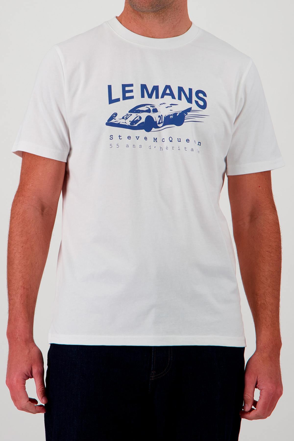 Le Mans Steve McQueen white t-shirt - Image n°1