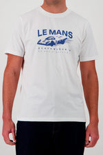 Le Mans Steve McQueen white t-shirt - Image n°1