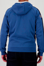 Ocean blue racing zip-up hoodie - Image n°3