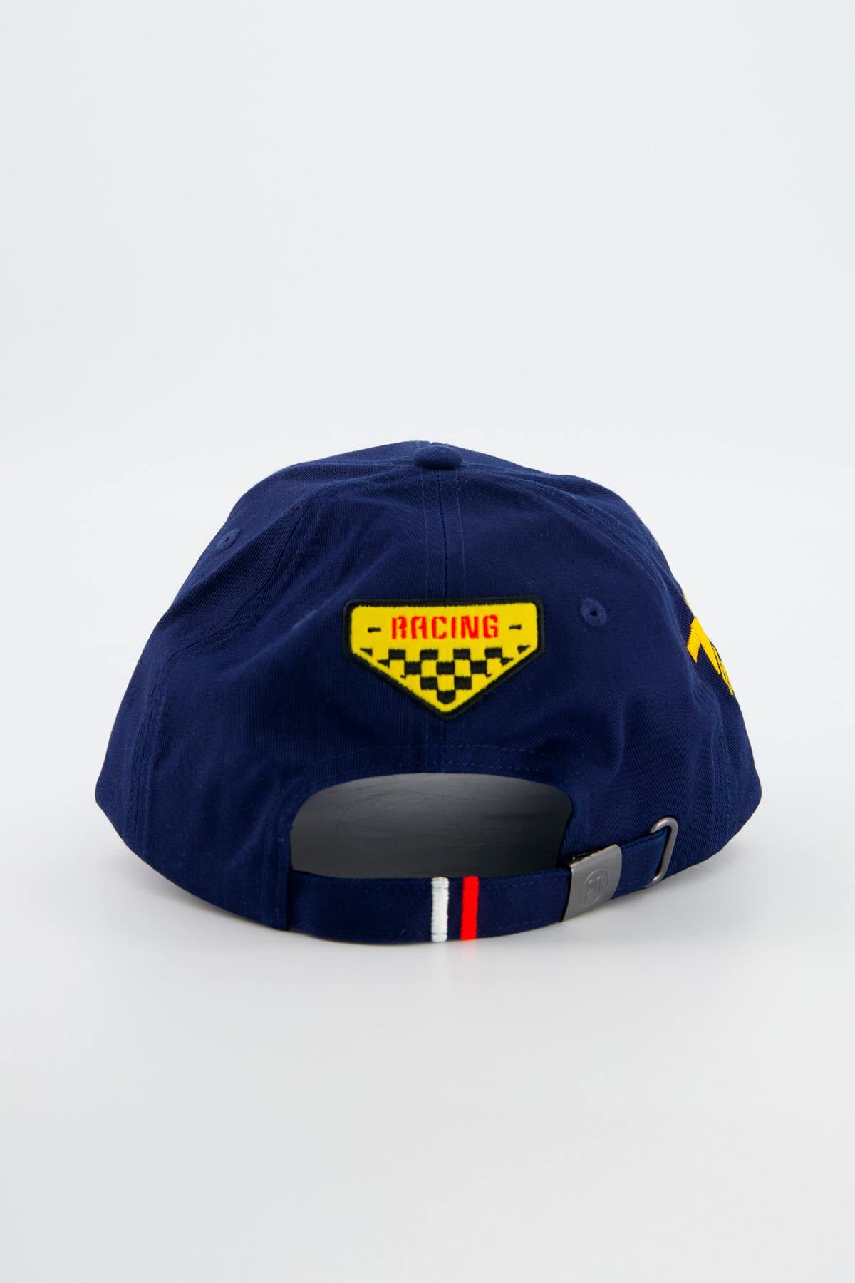 Steve McQueen cap, navy blue and yellow - Image n°4