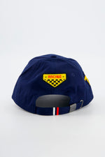 Steve McQueen cap, navy blue and yellow - Image n°4