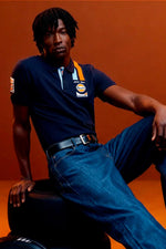 Navy blue Gulf racing polo shirt - Image n°1