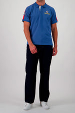 Steve McQueen ocean blue racing polo shirt - Image n°2