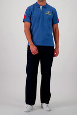 Steve McQueen ocean blue racing polo shirt - Image n°2