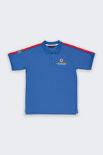 Steve McQueen ocean blue racing polo shirt - Image n°5
