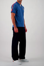 Steve McQueen ocean blue racing polo shirt - Image n°4