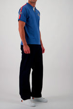 Steve McQueen ocean blue racing polo shirt - Image n°4