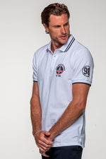 Shelby polo shirt in white cotton - Image n°3
