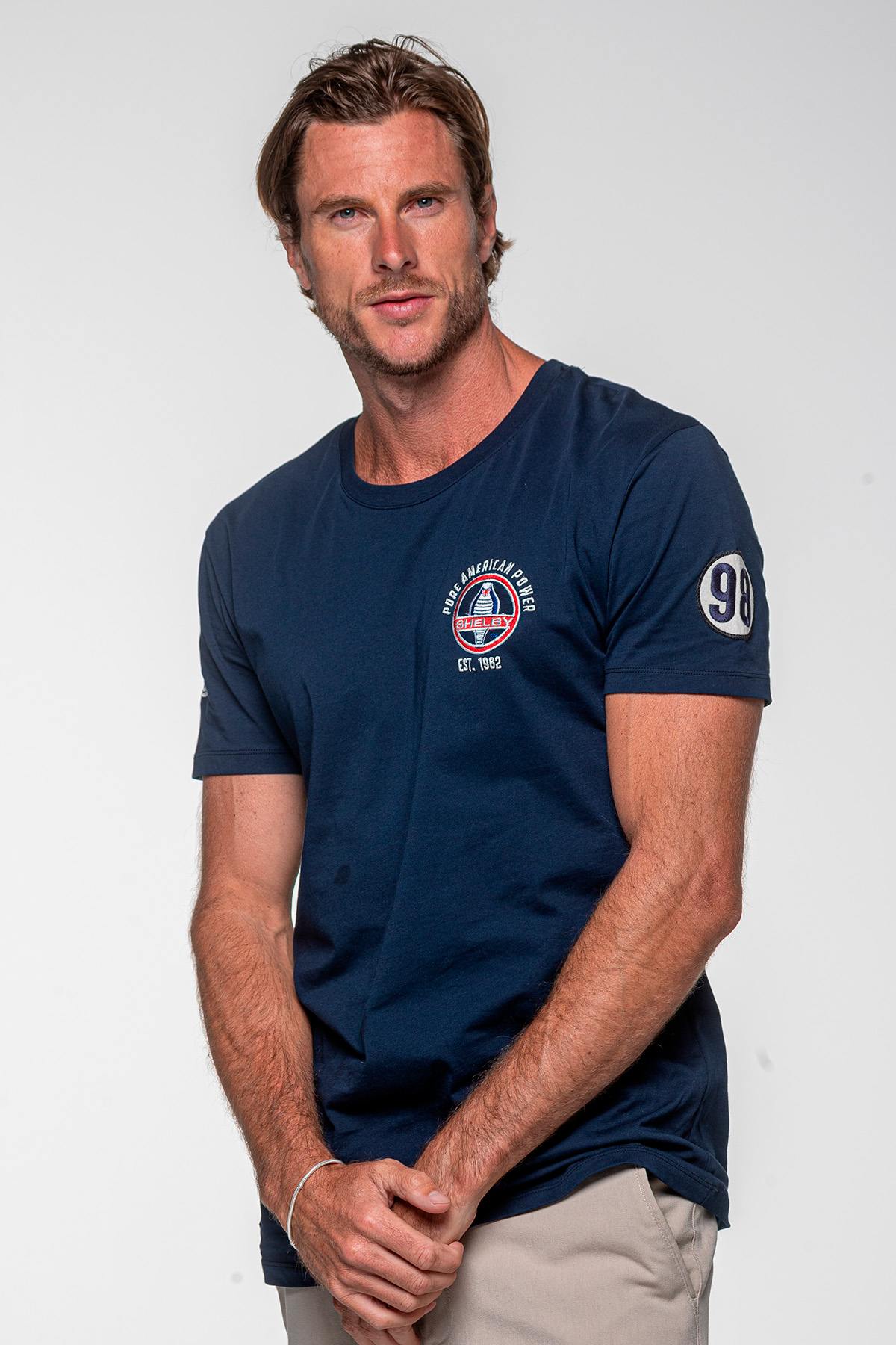 Shelby men's navy blue t-shirt - Image n°4