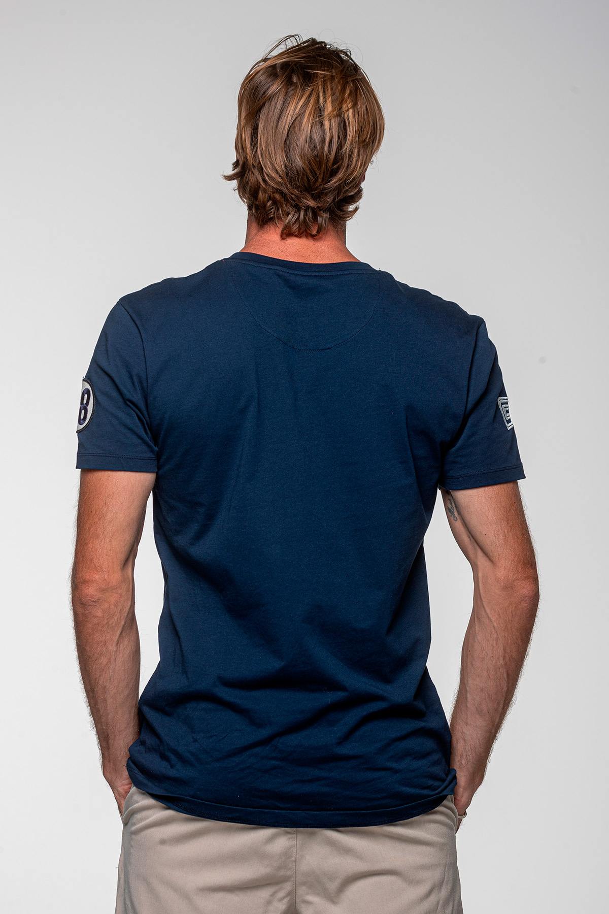 Shelby men's navy blue t-shirt - Image n°2