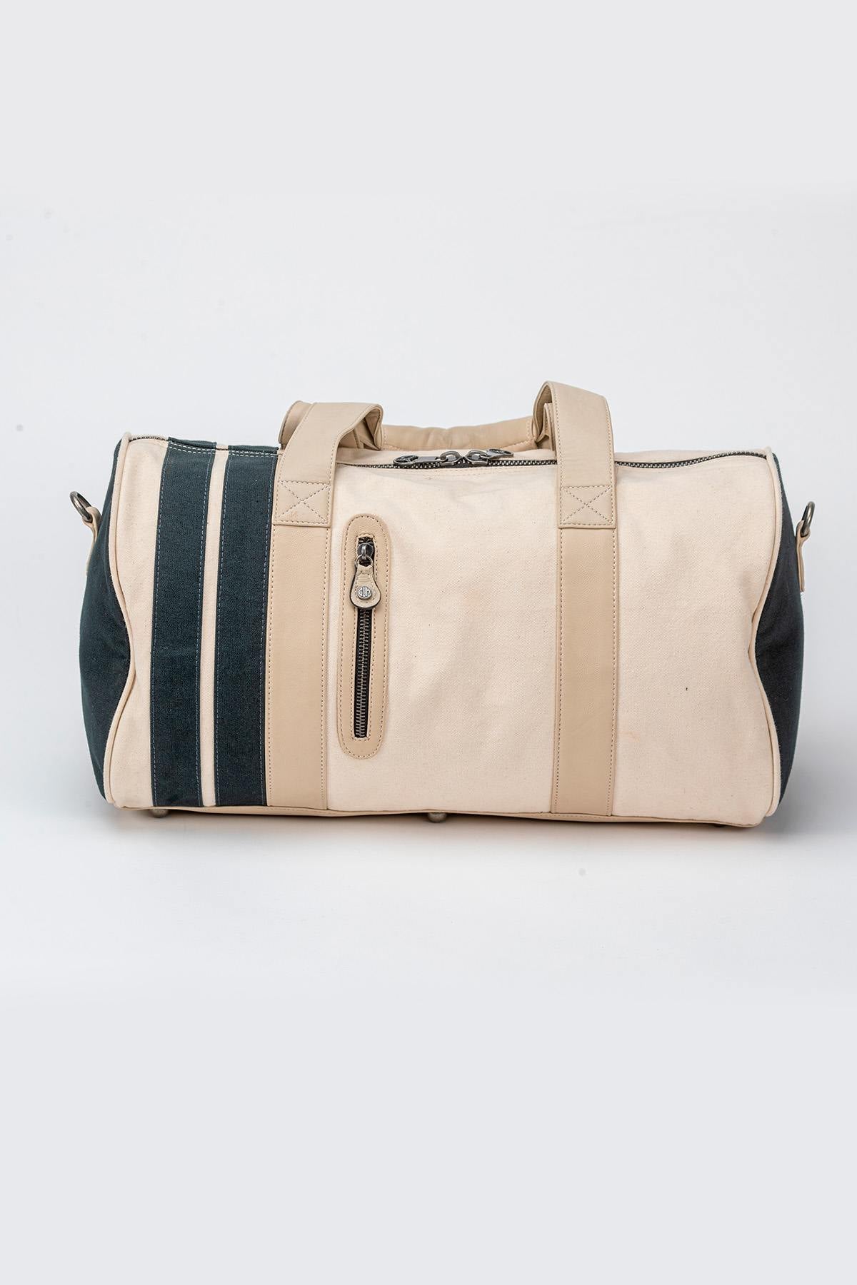 Shelby ecru canvas sports bag - Image n°4