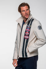Off-white canvas jacket with Shelby patches - Image n°7