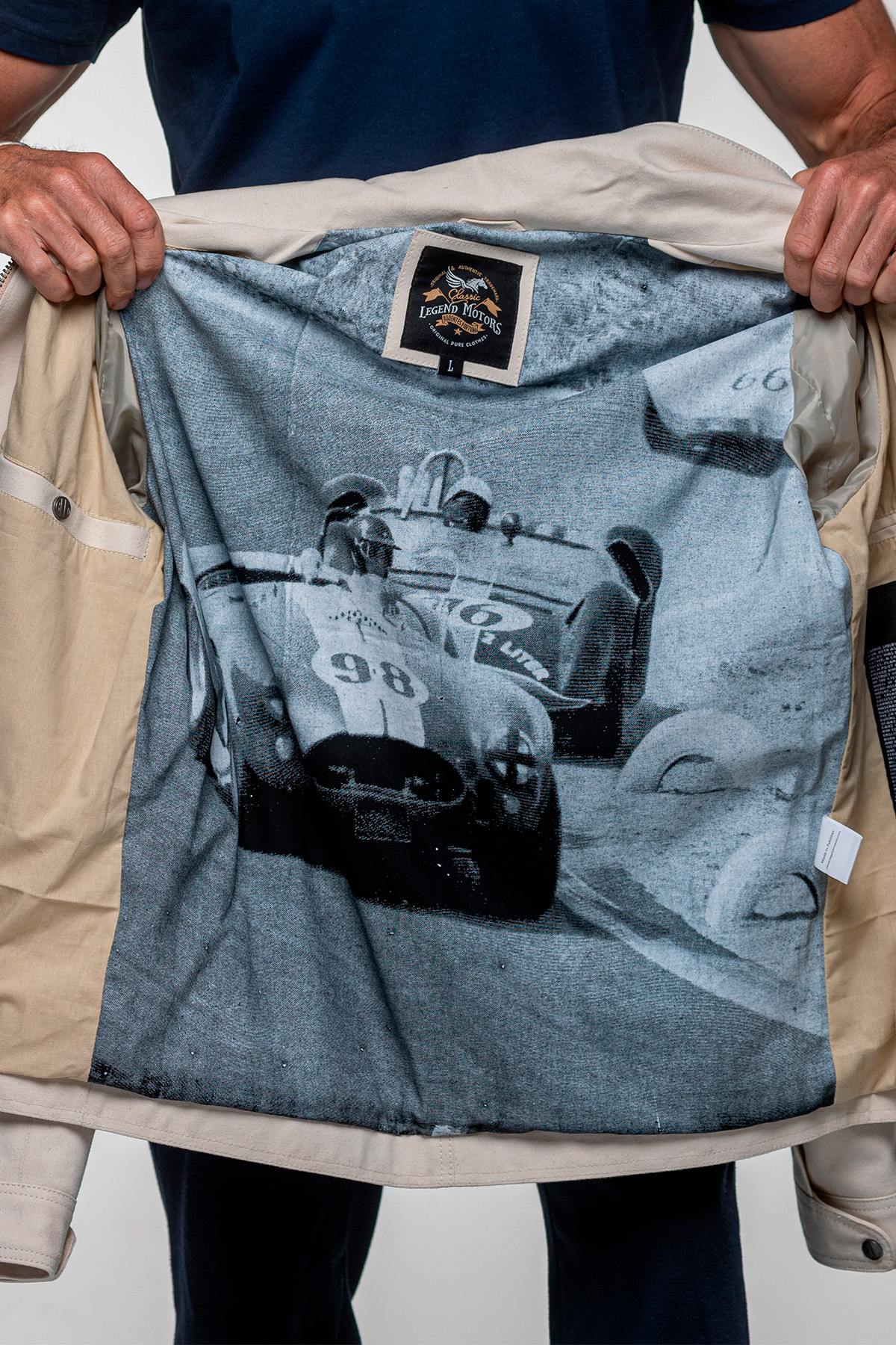 Off-white canvas jacket with Shelby patches - Image n°5