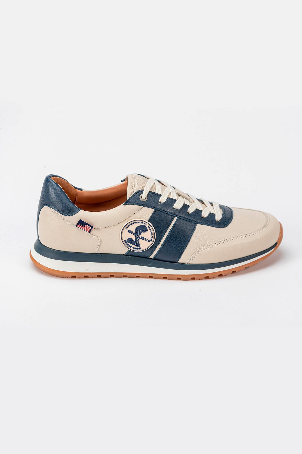 Shelby ecru leather sneakers - Image n°2