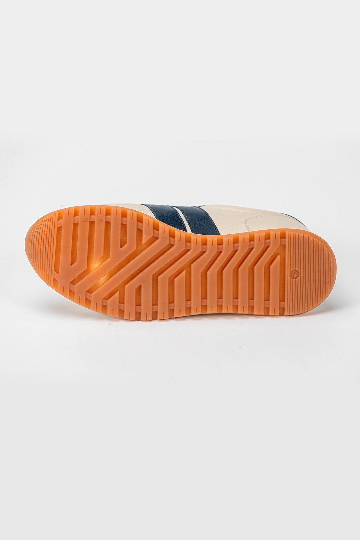 Shelby ecru leather sneakers - Image n°6