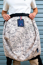 Black PAF leather bomber jacket with shirt collar - Image n°2