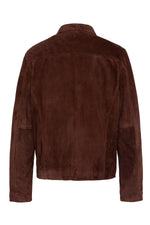 Lightweight goatskin suede jacket by Schott, dark brown and timeless. - Image n°9