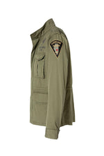 Military-style khaki textile jacket - Image n°10