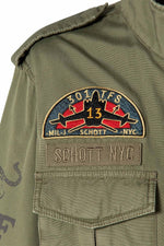 Military-style khaki textile jacket - Image n°14