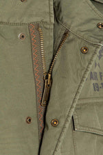 Military-style khaki textile jacket - Image n°16