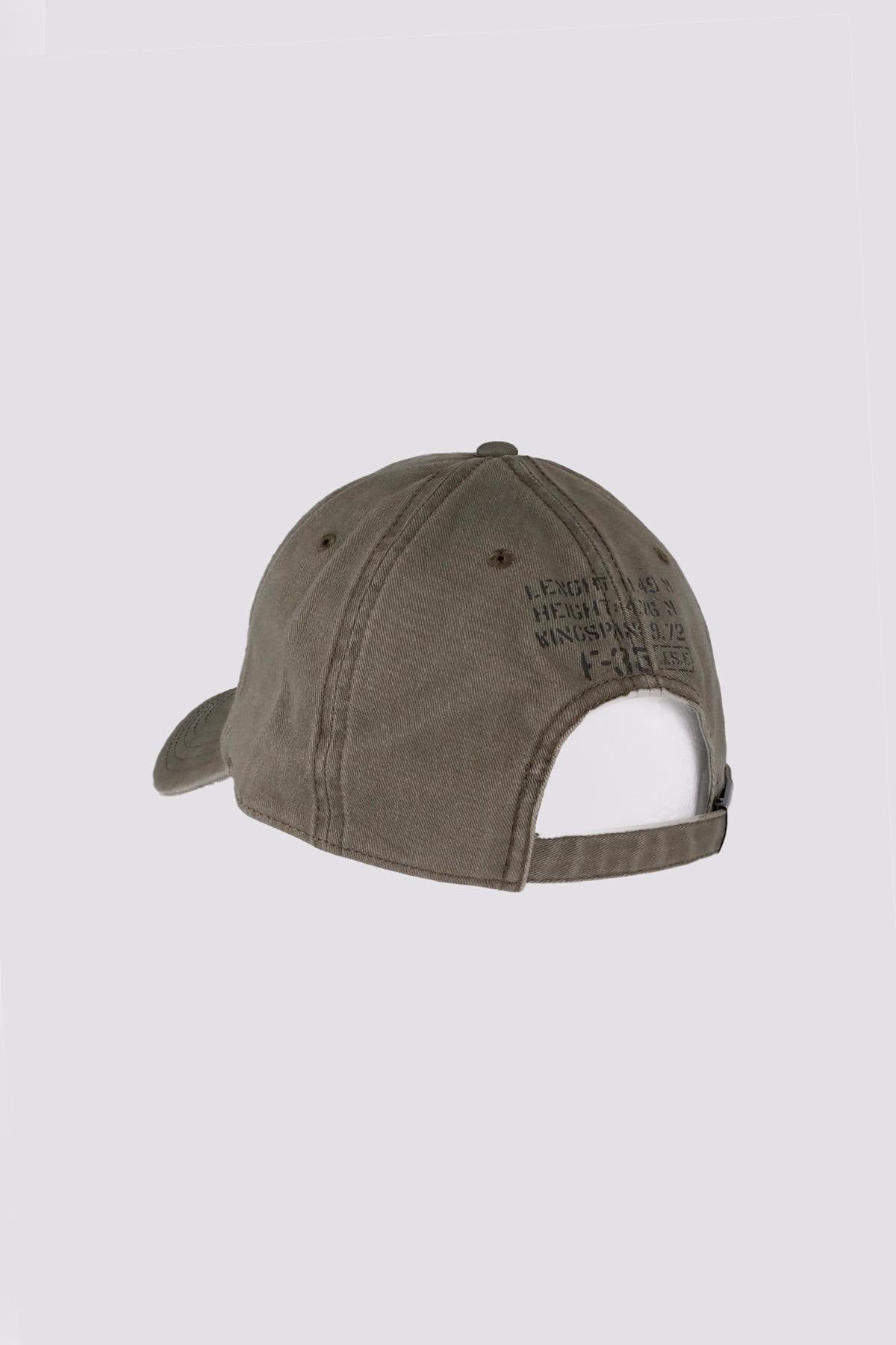 Leaf green military-style cap - Image n°2