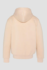 Light beige hoodie with embroidered logo - Image n°2