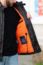 Brown multi-pocket leather jacket of the Patrouille de France - Image n°8