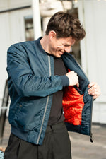 Navy blue MA-1 bomber jacket - Image n°9