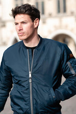 Navy blue MA-1 bomber jacket - Image n°2