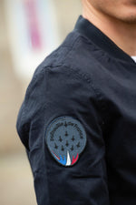 Navy blue textile jacket with Patrouille de France patches - Image n°2