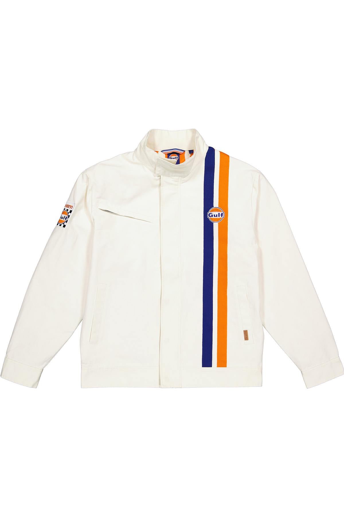 Gulf off-white cream racing textile jacket - Image n°4