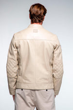 Ecru sheepskin jacket: Le Mans legacy in a refined, timeless design. - Image n°3