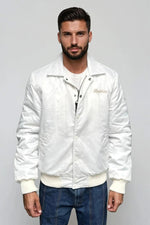 White teddy bear in embroidered polyester with a shirt collar - Image n°4