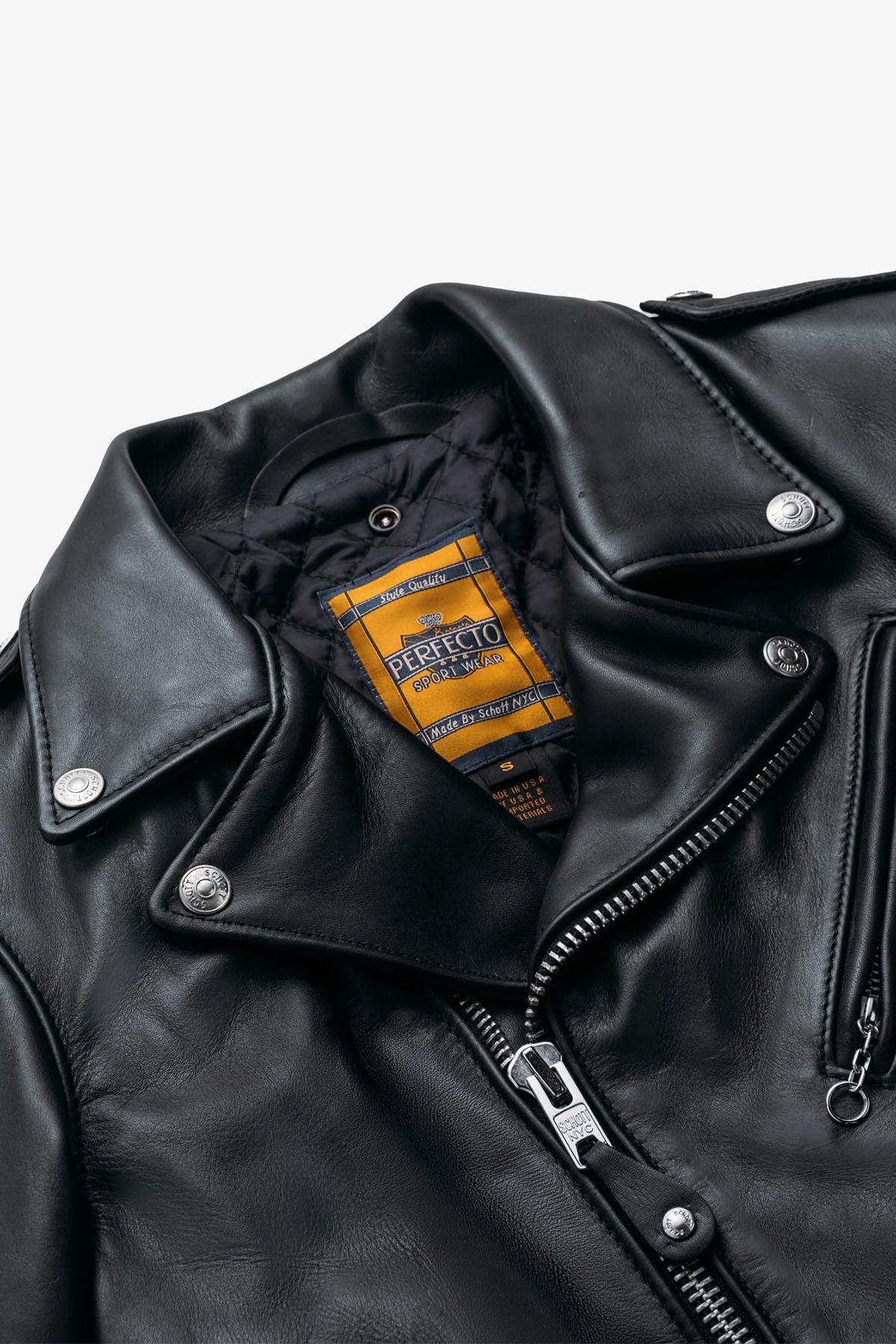 A slim women's Perfecto® in naked cowhide, crafted by Schott NYC. - Image n°11