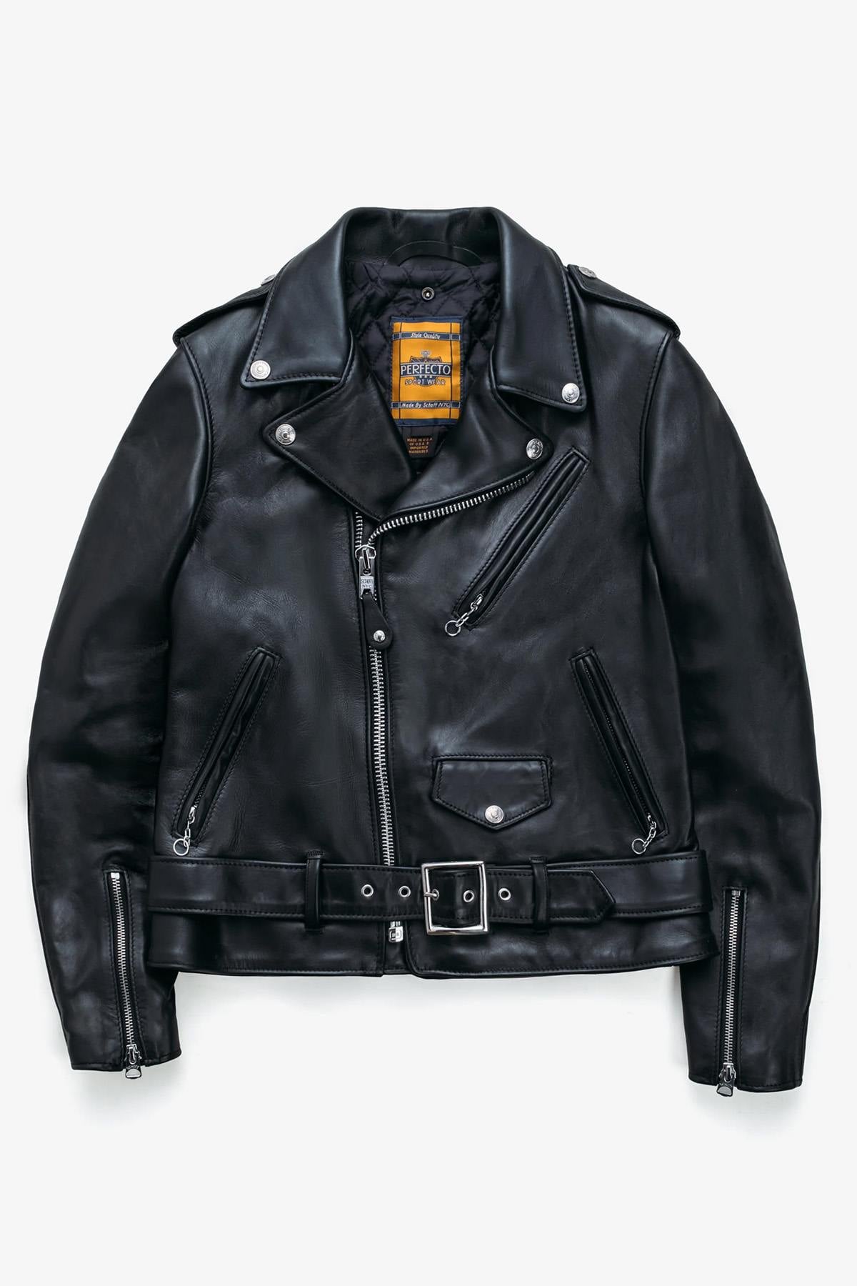 A slim women's Perfecto® in naked cowhide, crafted by Schott NYC. - Image n°15