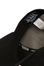 Black mesh cap with tone-on-tone embroidered logo - Image n°6