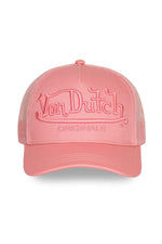 Pink mesh cap with tone-on-tone embroidered logo - Image n°4