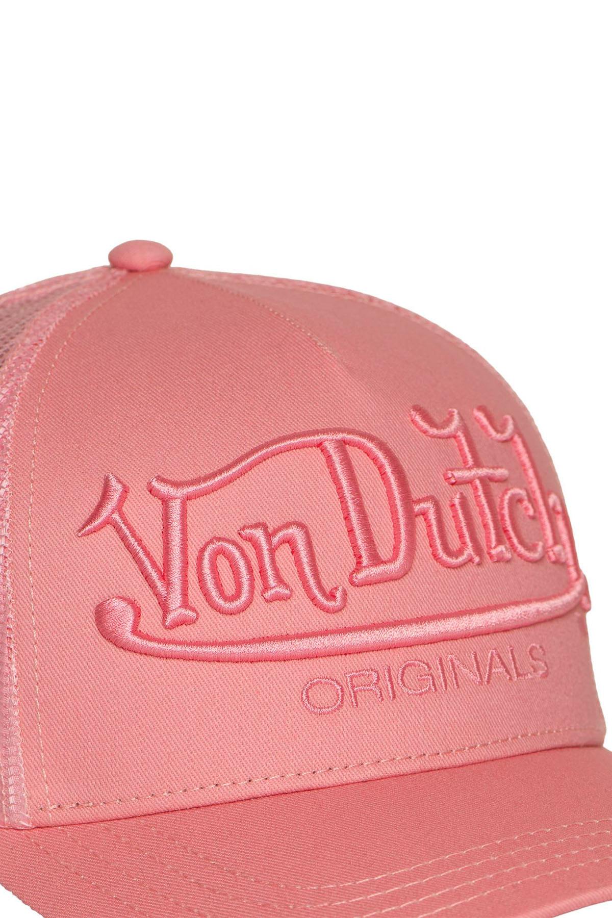 Pink mesh cap with tone-on-tone embroidered logo - Image n°3