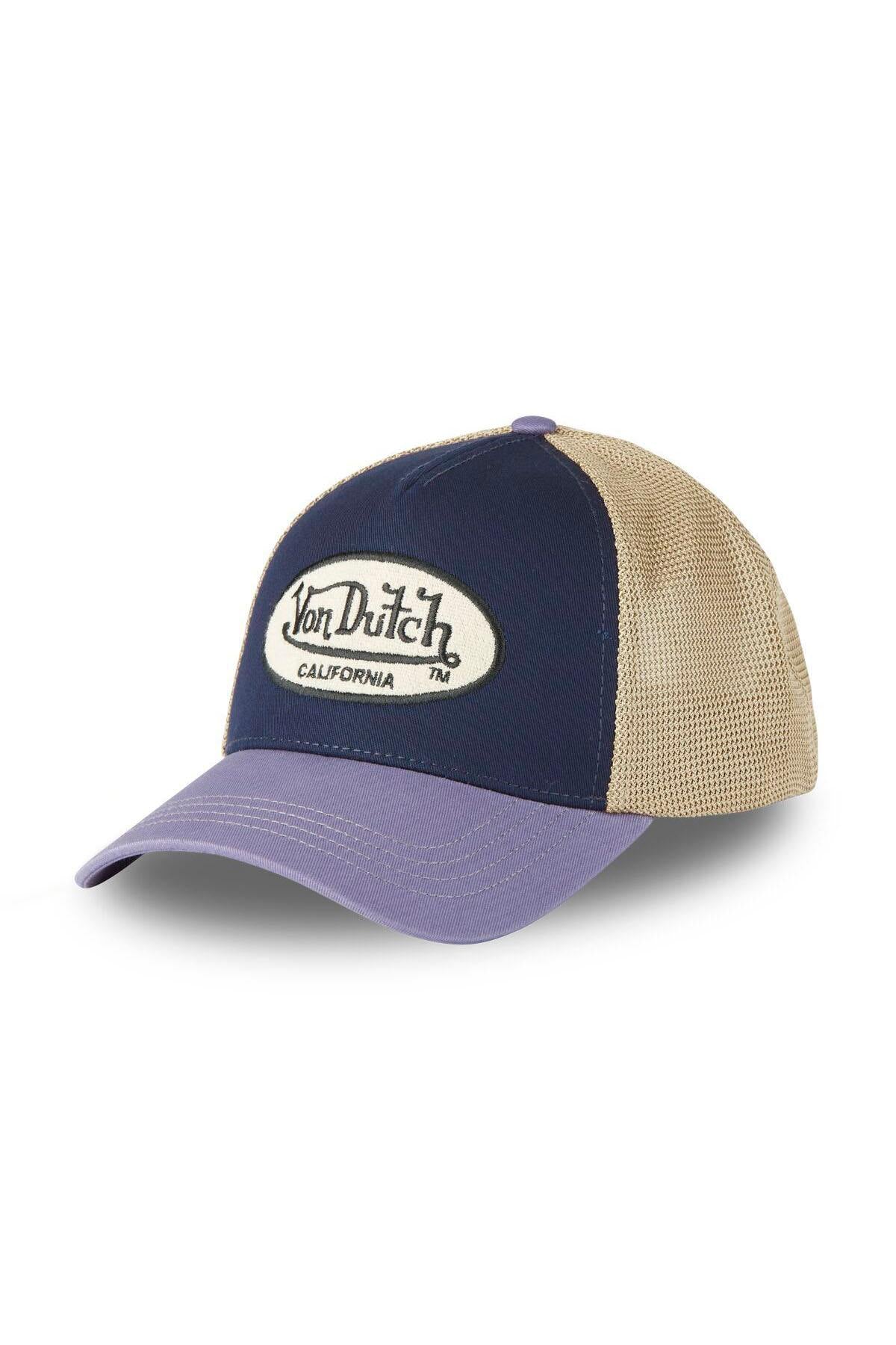 Tricolor mesh cap with logo patch - Image n°1