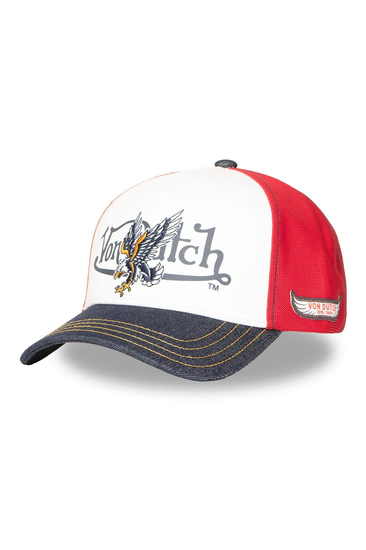 Tricolor cap with eagle logo - Image n°1