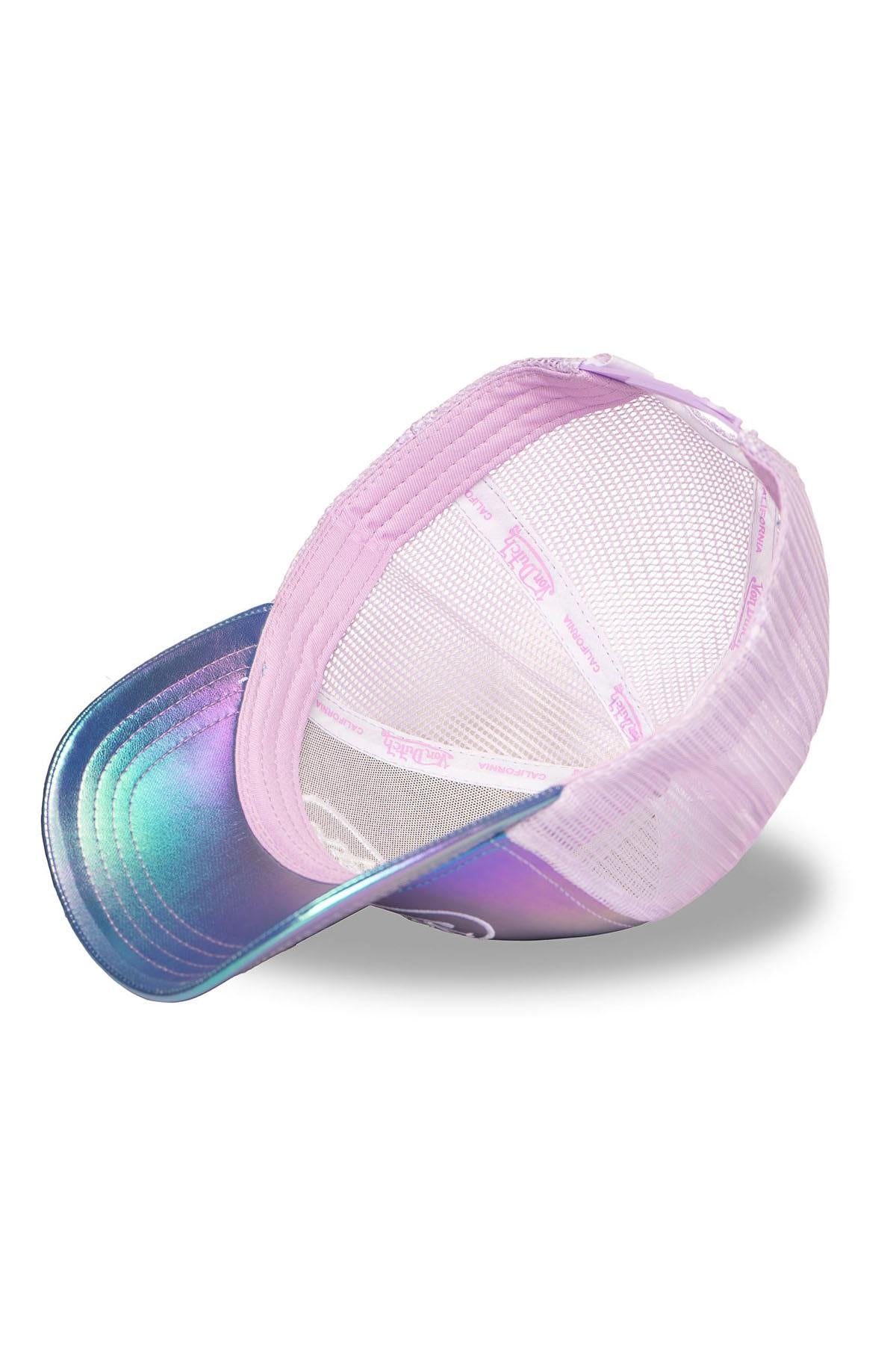 pink/purple holographic mesh cap - Image n°5