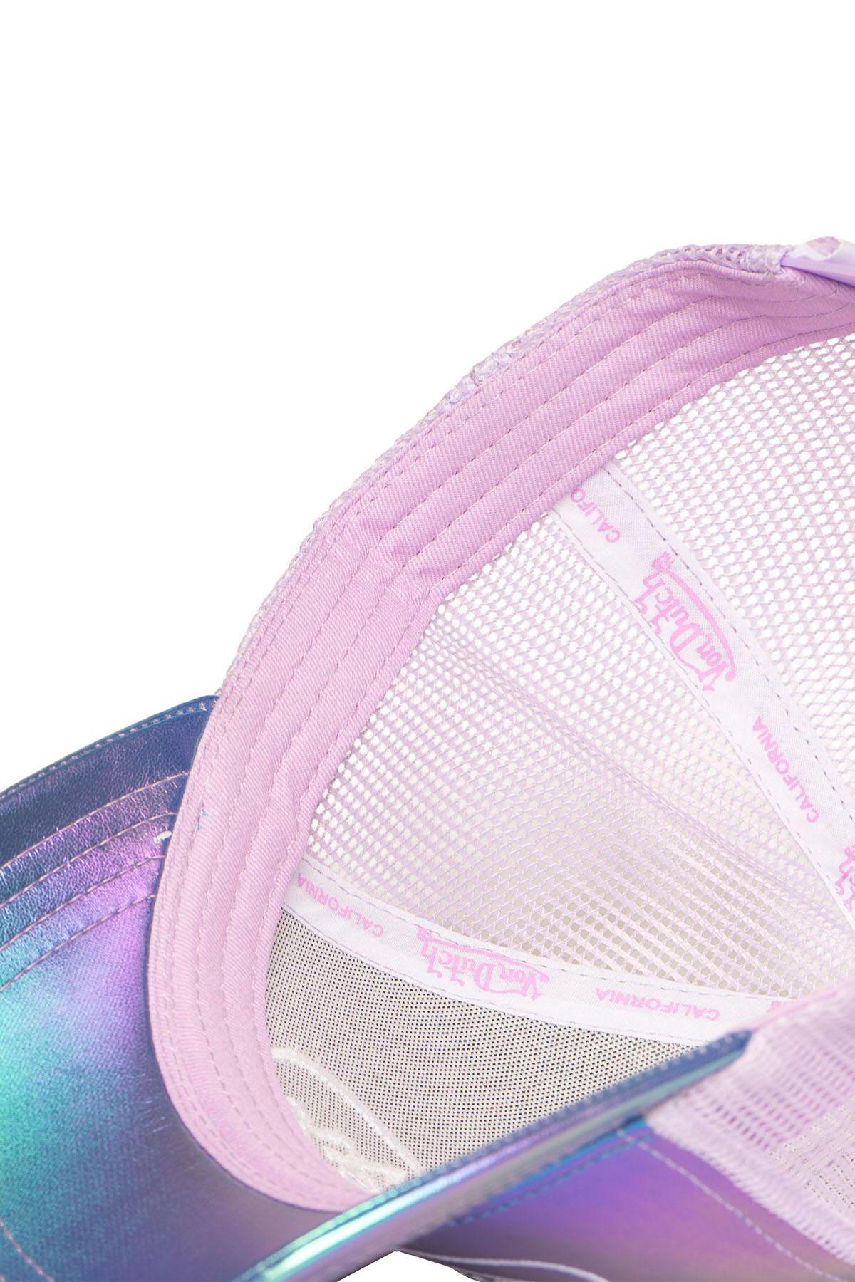 pink/purple holographic mesh cap - Image n°6