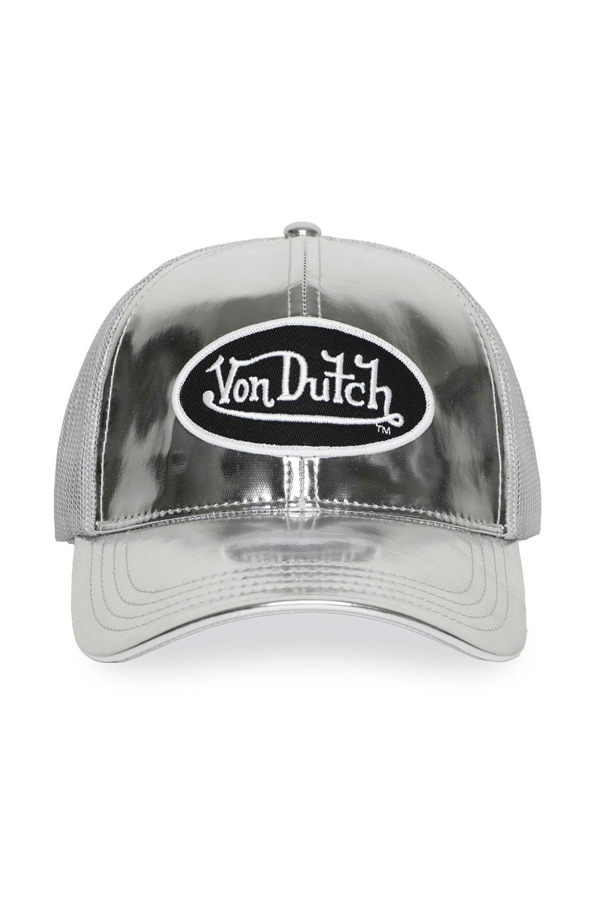 Shiny silver mesh cap - Image n°4