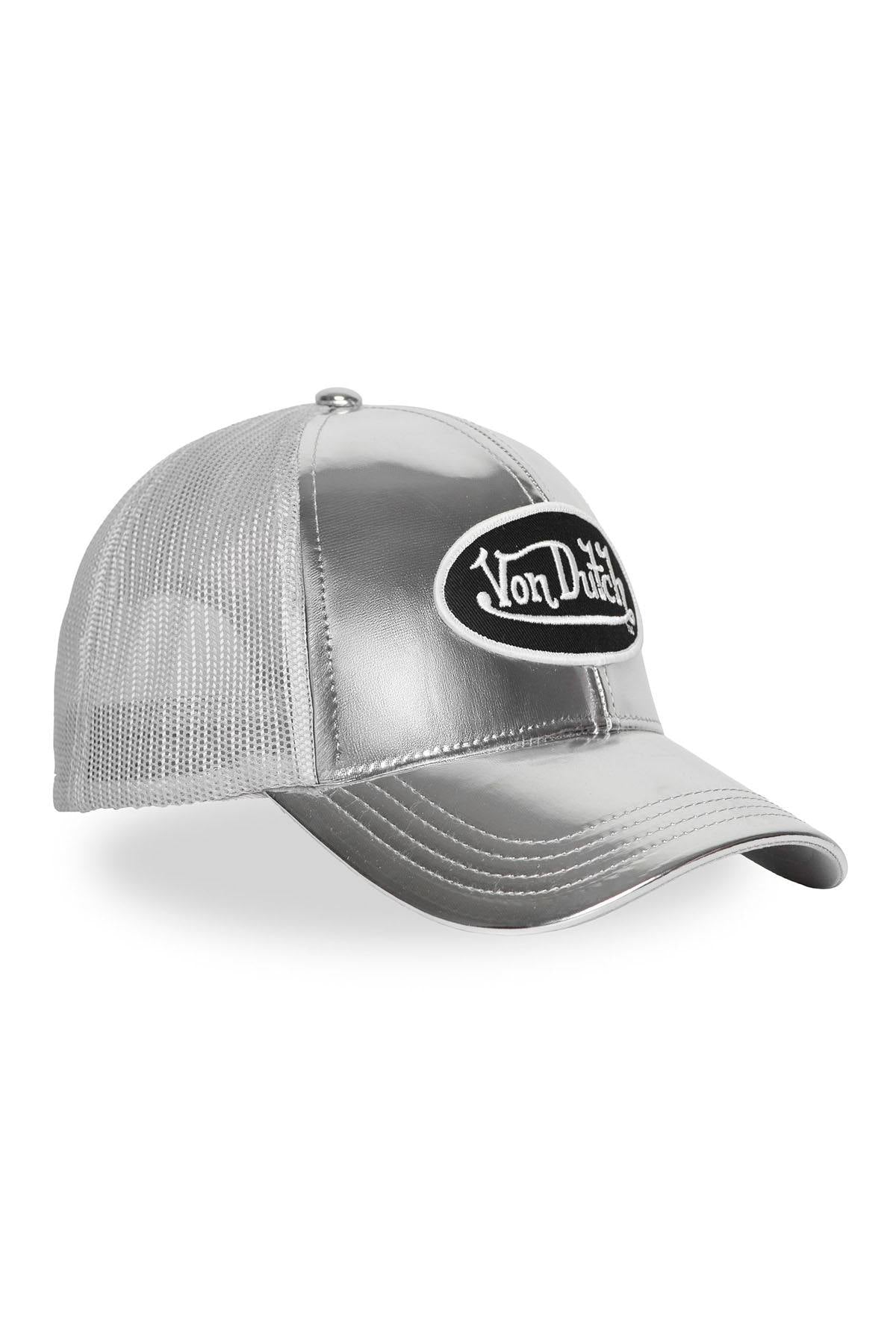 Shiny silver mesh cap - Image n°7