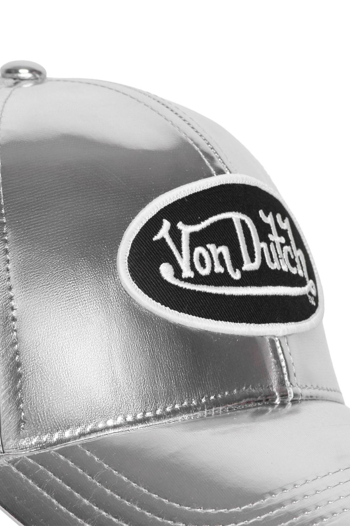 Shiny silver mesh cap - Image n°3