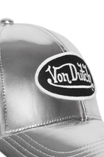 Shiny silver mesh cap - Image n°3